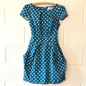 Closet London Polka Dot Cap Sleeve Midi Dress 6